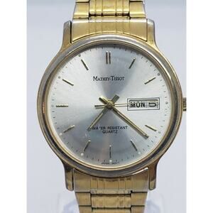 Mathey Tissot Gold Toned watch